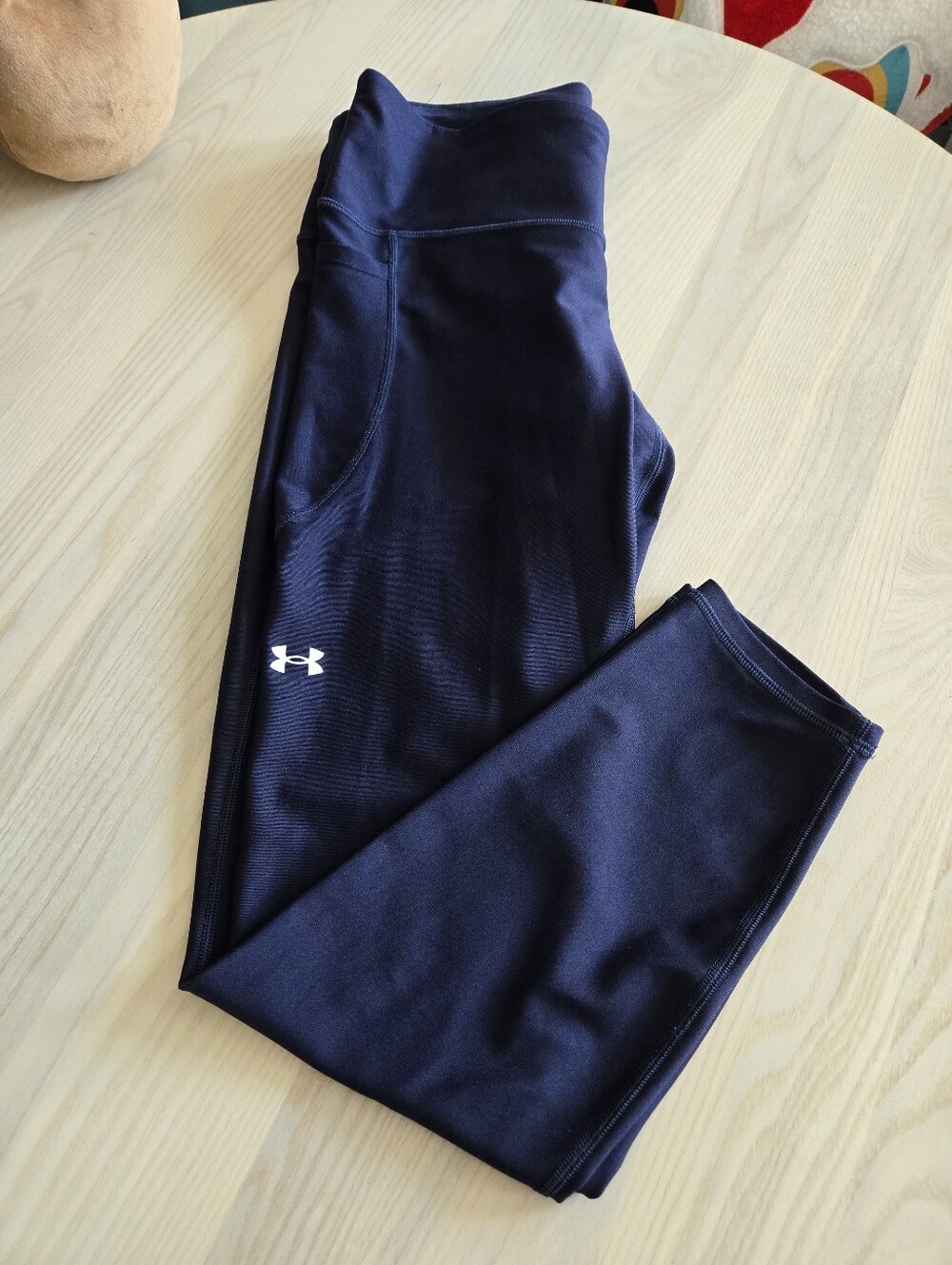 Under Armour Leggings Womens Large Short Navy